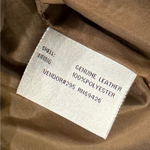Vintage PELLE Studios Brown Buttery Soft Leather Jacket Size S - Picture 5 of 7